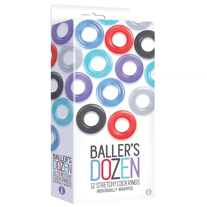 The 9's Baller's Dozen 12-Pc Cock Ring...