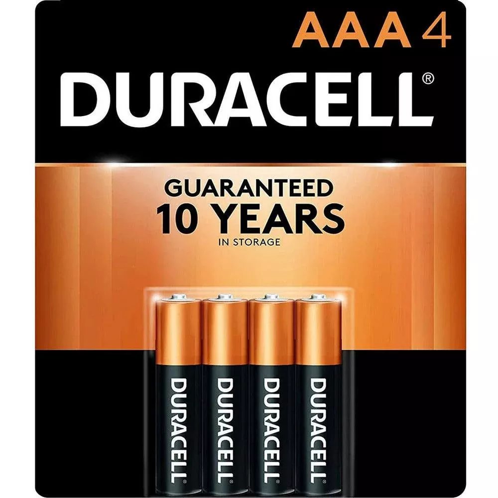 AAA Duracell Batteries 4 Pack