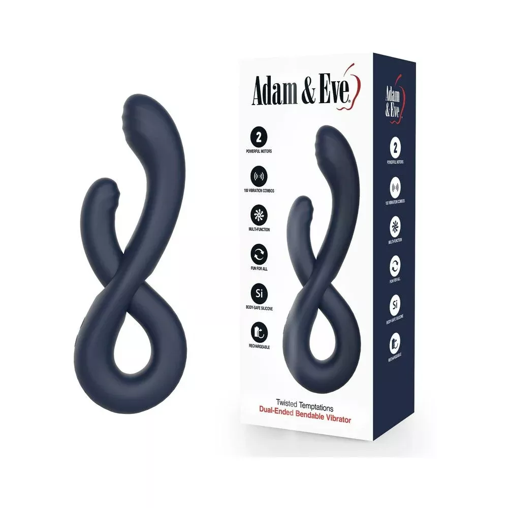 Adam & Eve Twisted Temptations Dual-Ended Bendable Vibrator