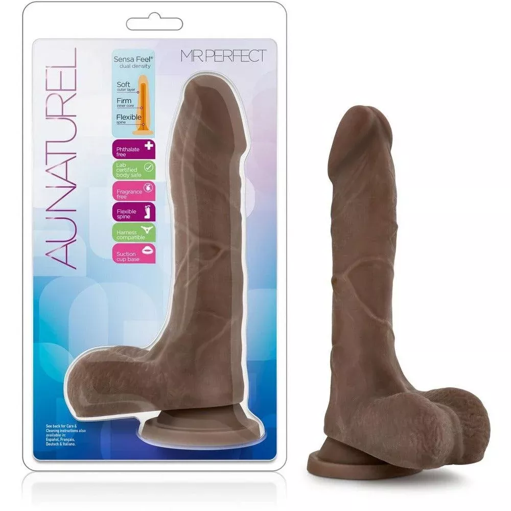 Au Naturel - Mr Perfect Dildo - Chocolate
