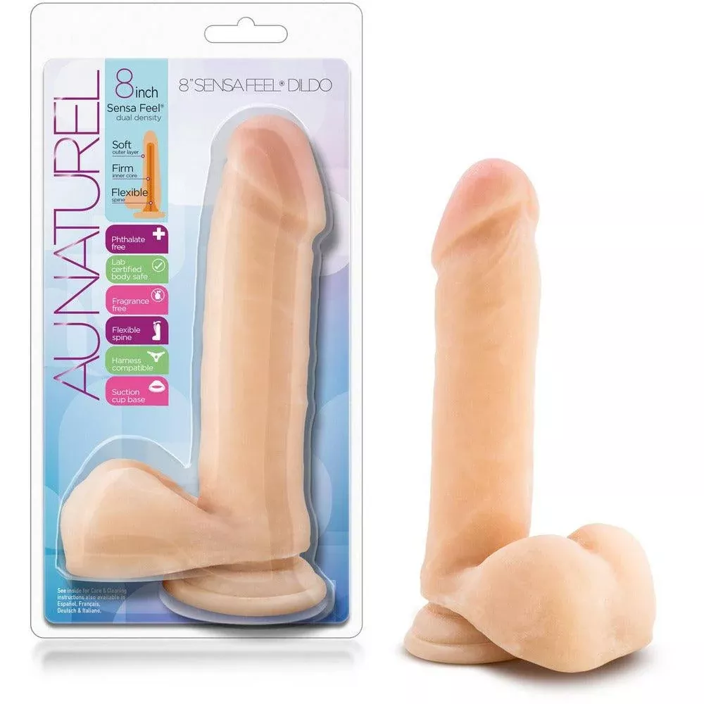 Au Naturel - Sensa Feel Dildo 8" - Vanilla
