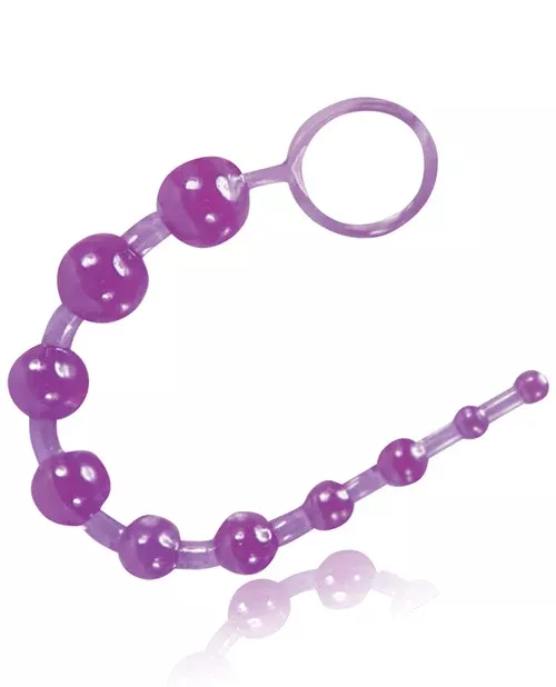 Basic Anal Beads for Beginners - Purple PVC
