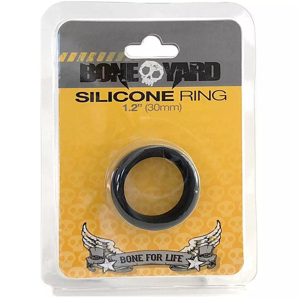Boneyard Silicone Ring 30mm Black