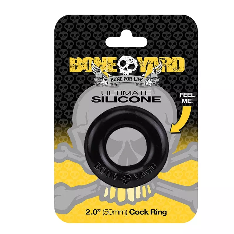 Boneyard - Ultimate Silicone Cock Ring Black