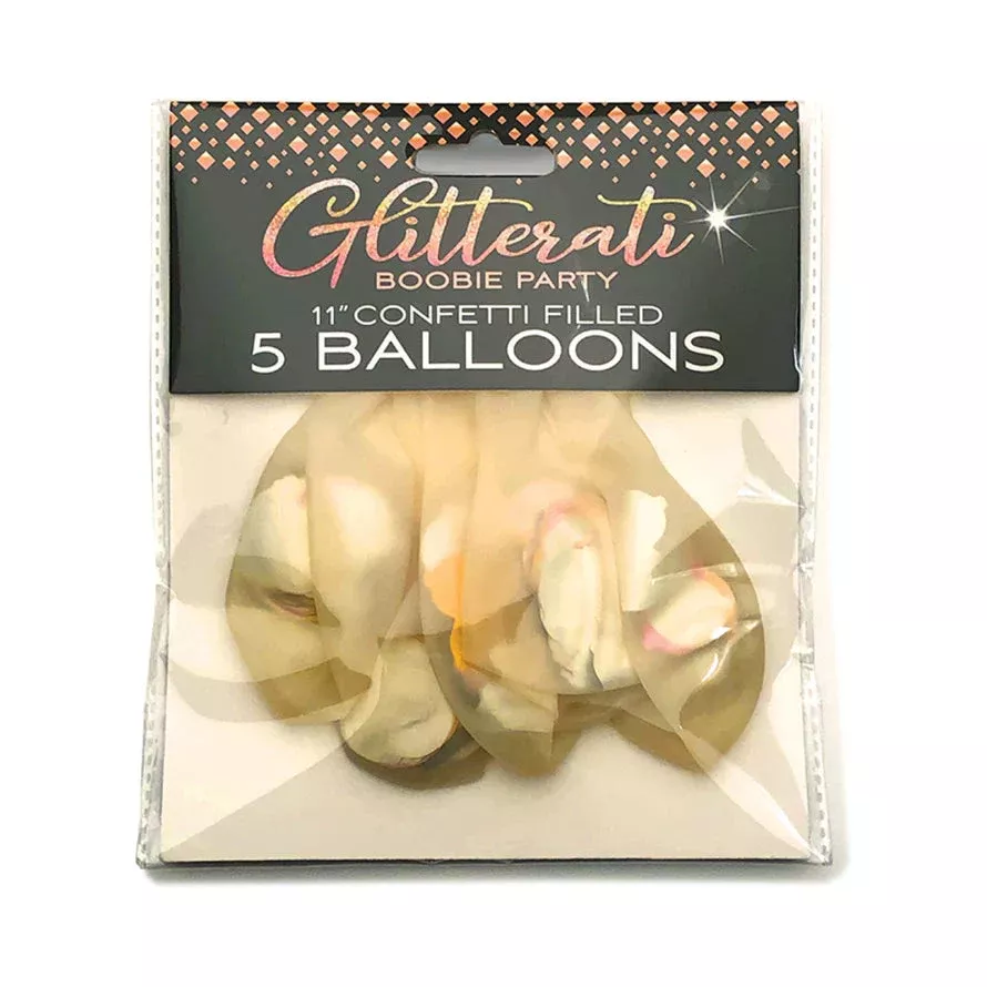 Boobie Confetti Balloons 5-Pack