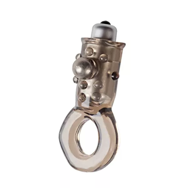 California Exotic Up! Hook It Up!Top Loading Beaded Ring - Smoke