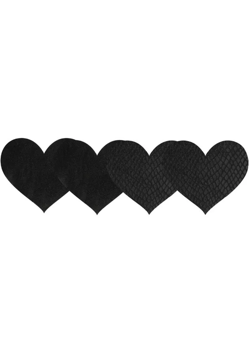 Classic Black Hearts - Pasties