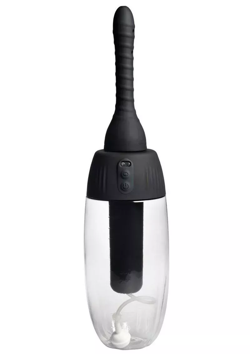 CleanStream XL Spinning Automatic Enema Bulb - Black/Clear from Cherry Pie Online