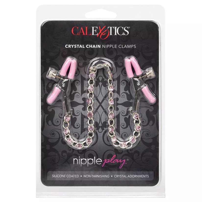 Crystal Chain Nipple Clamps