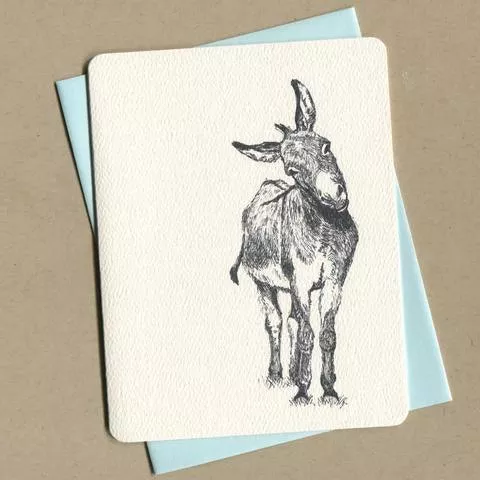 Donkey Greeting Card