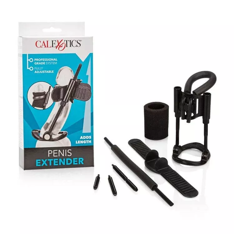 Enhance Your Pleasure with the Stretchy Black Penis Extender