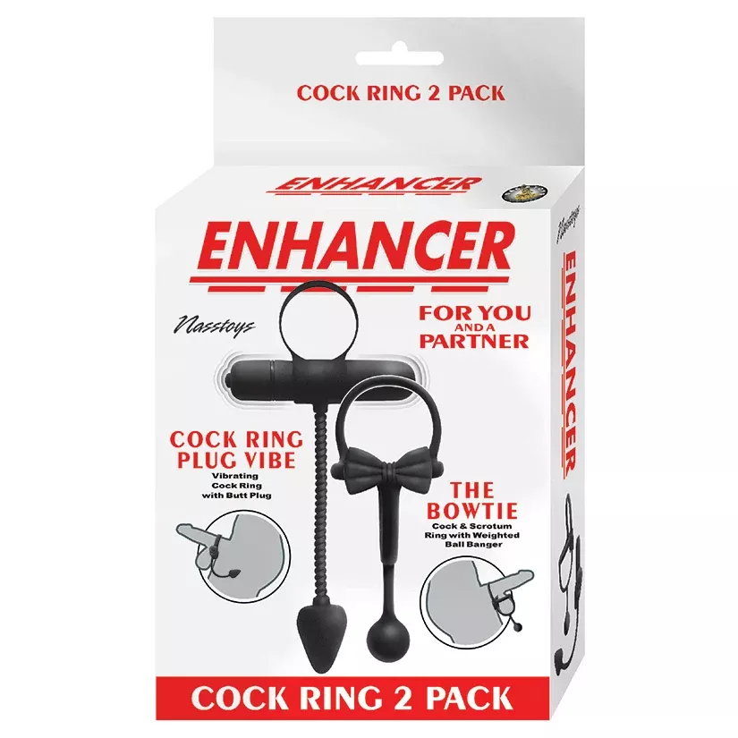 Enhancer Cockring 2 Pack-Black