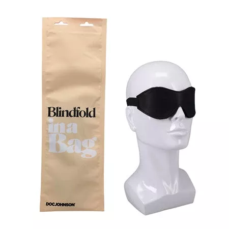 Faux Leather Blindfold - In A Bag