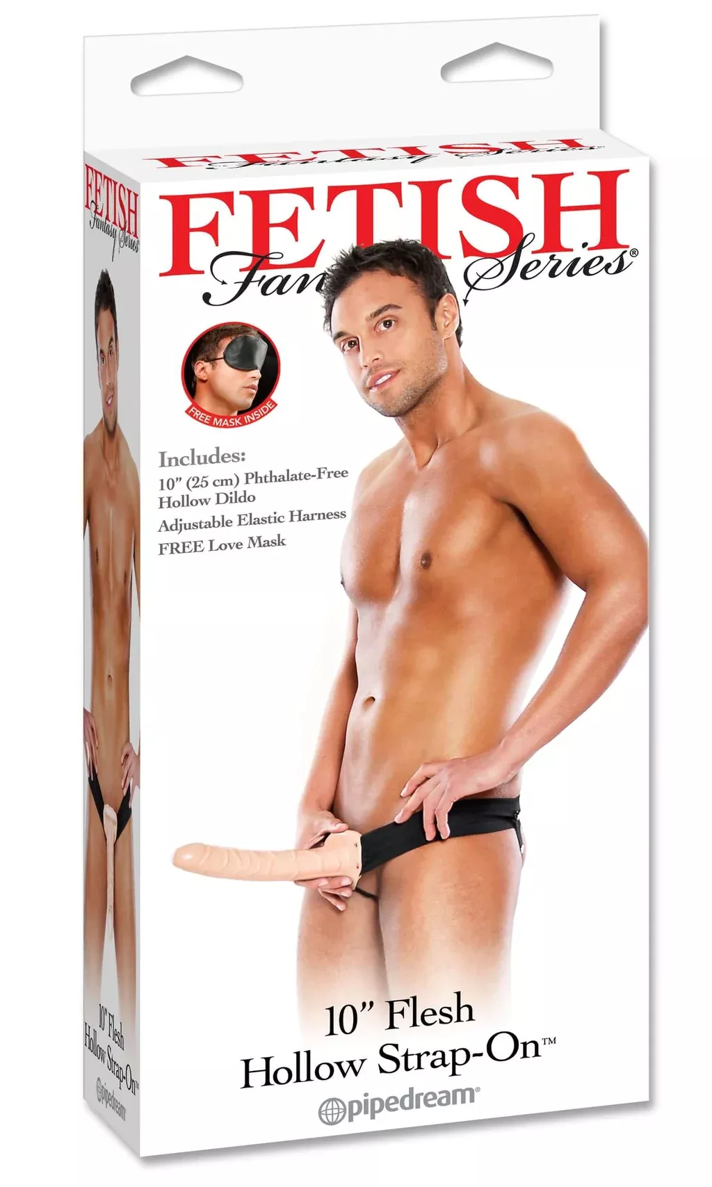 Fetish Fantasy Series 10 inch Hollow Strap On Flesh