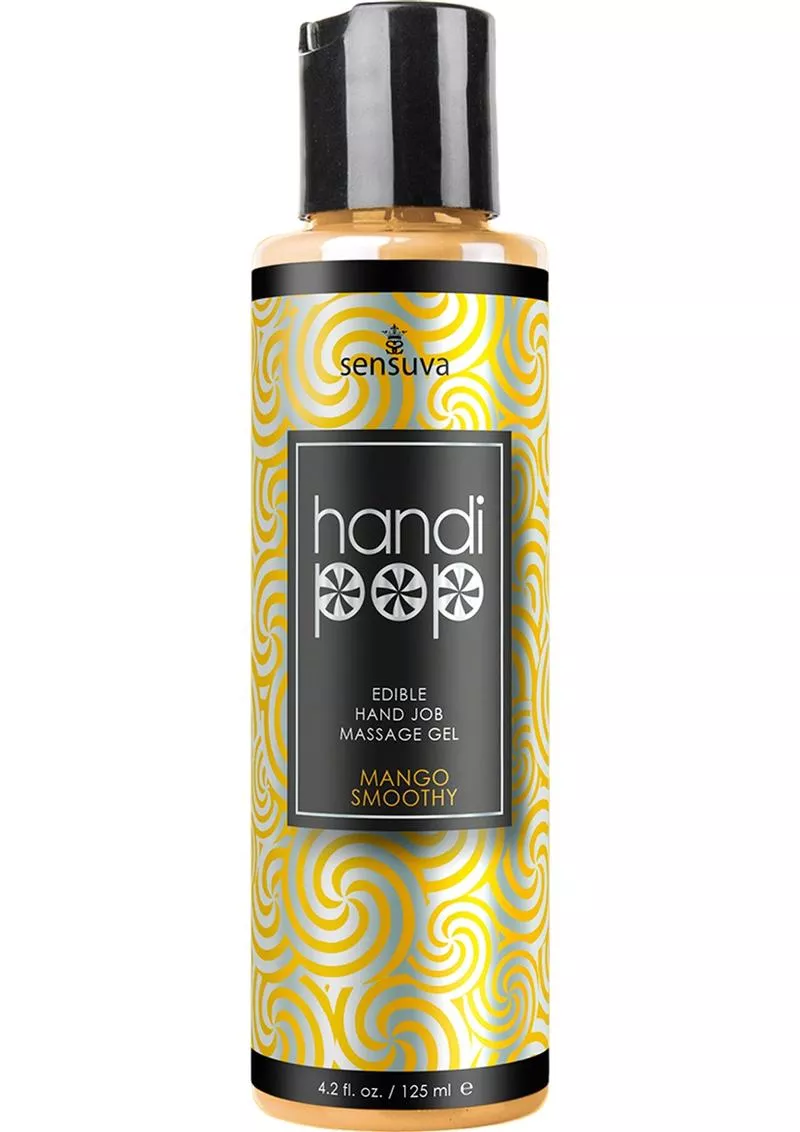 Handi Pop Edible Hand Job Massage Gel Mango Smoothy 4.2 Fl Oz