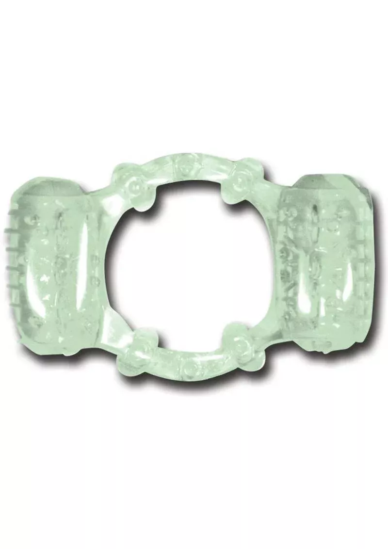 Humm Dinger Night Rider Double Dinger Vibrating Cock Ring