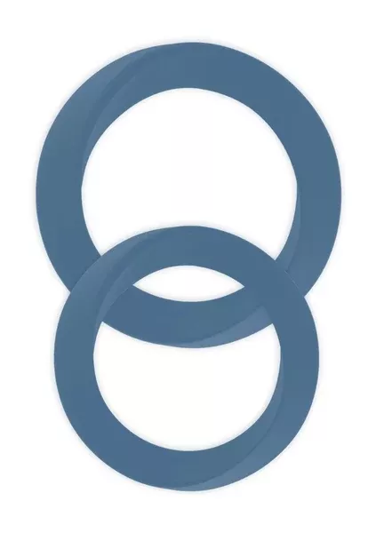 Infinity - Thin - M and L Cockring - Blue