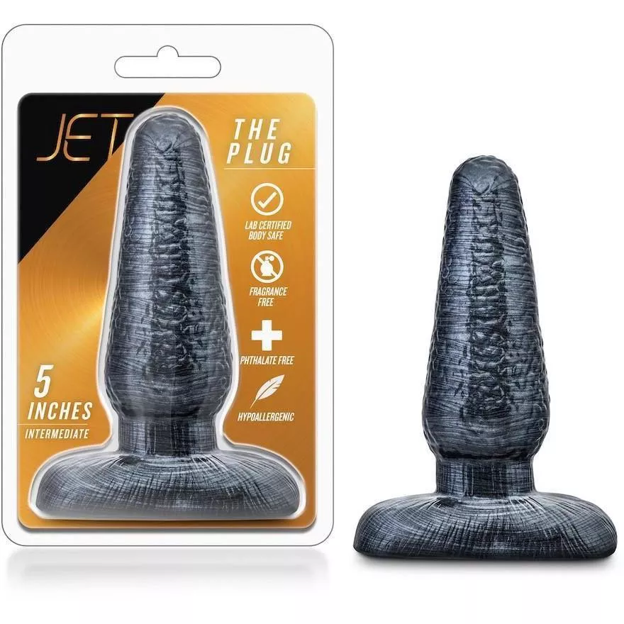 Jet The Plug Butt Plug- Carbon Metallic
