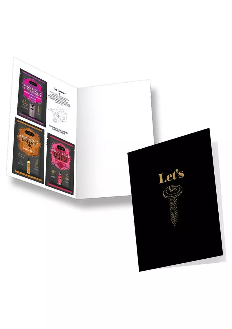 Kama Sutra Naughty Notes Let's Screw Greeting Card - Shop Velvet Box Online