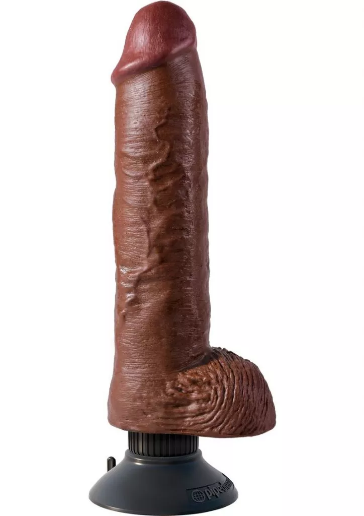 King Cock 10'' Vibrating Cock With Balls