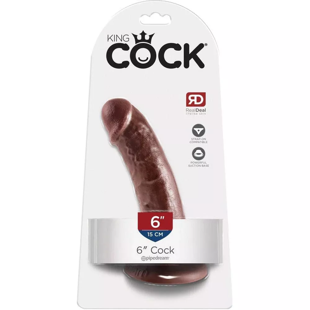 King Cock 6" - Brown
