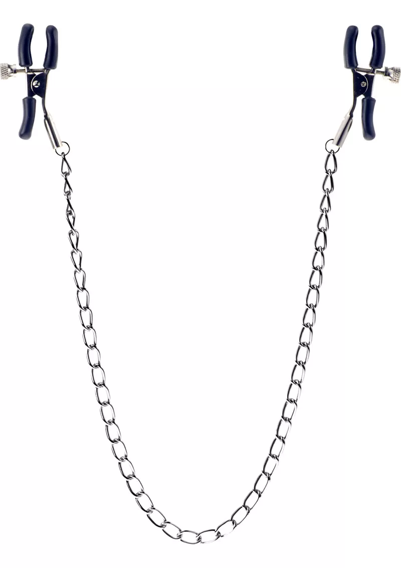 Kinx Squeeze and Please Nipple Clamps With Chain