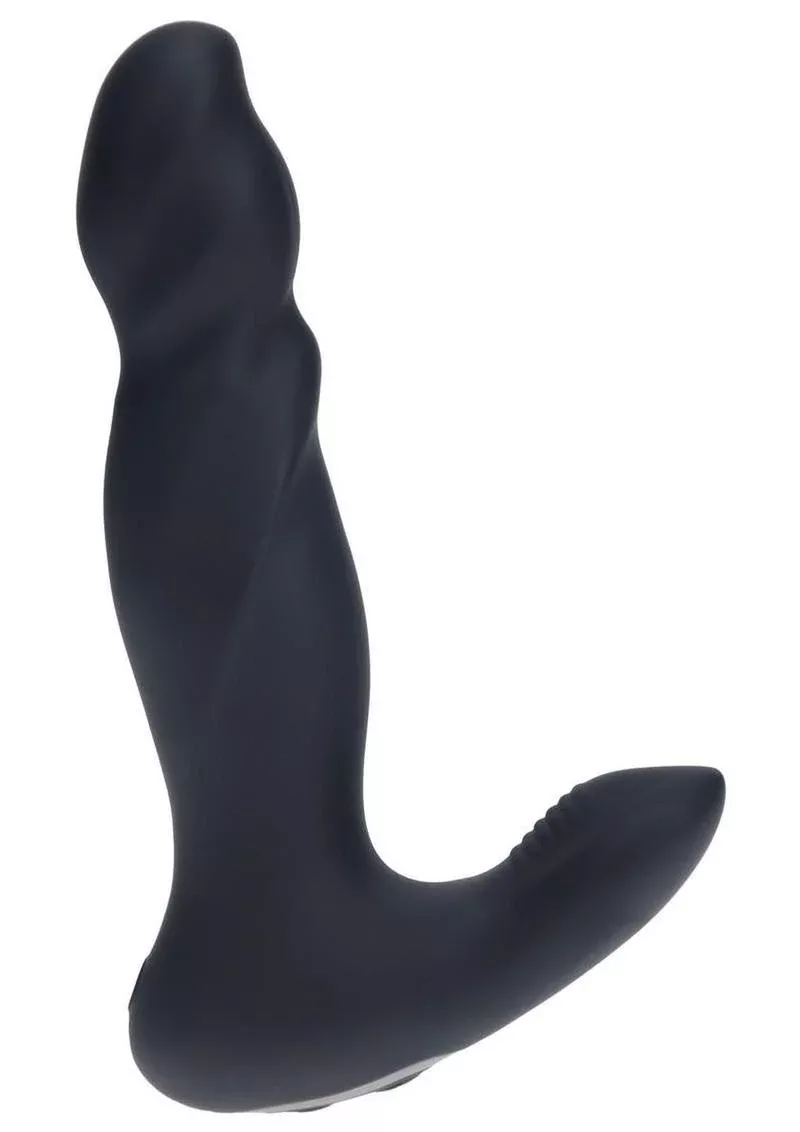 Levelz Vibrating and Thrusting Silicone Rechargeable Prostate Massager - Black from Cherry Pie Online