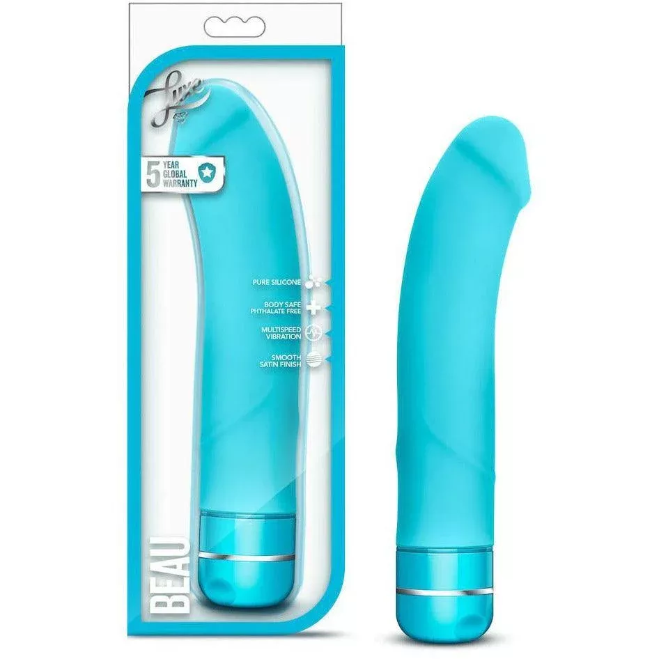 Luxe - Beau Vibrating Silicone Dildo 8.5"