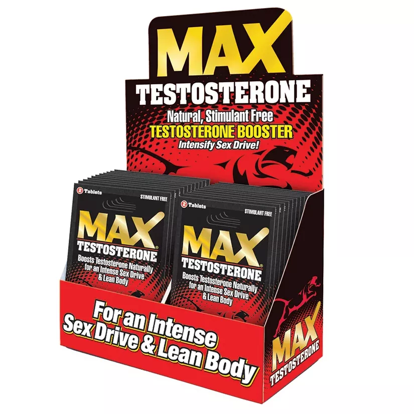 MAX Testosterone Single Pack Display o...