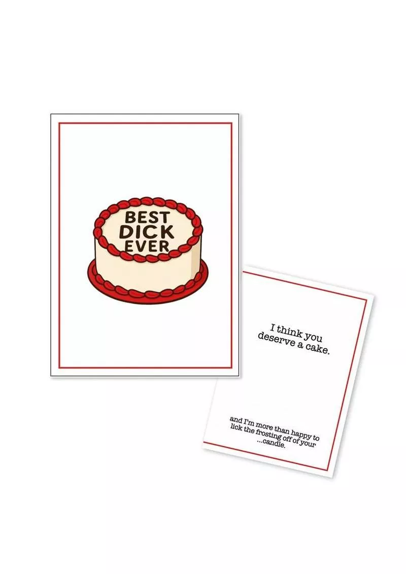 Naughty Greeting Card Best Dick Ever - Shop Velvet Box Online
