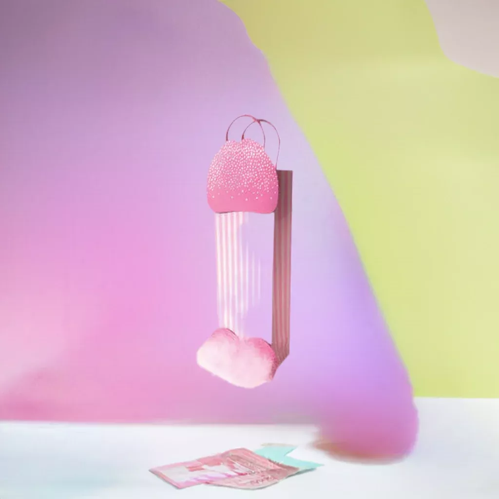 Novelty Gift Bags: 3-D Sparkling Design