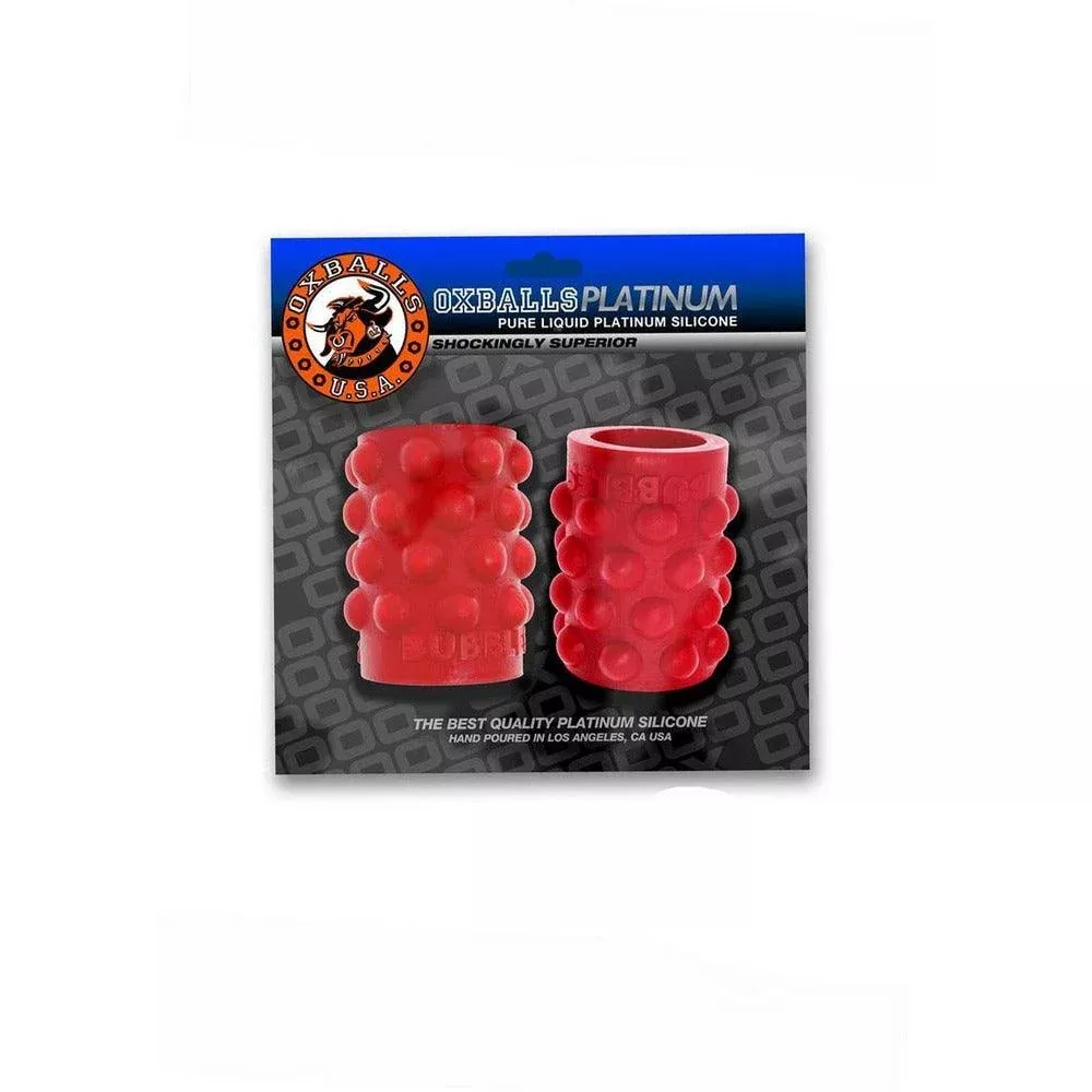 OxBalls Bubbles Silicone Nipple Suckers - Red