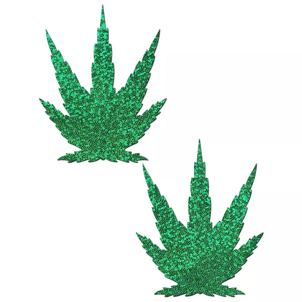 Pot Leaves Pastease - Glittering Green *