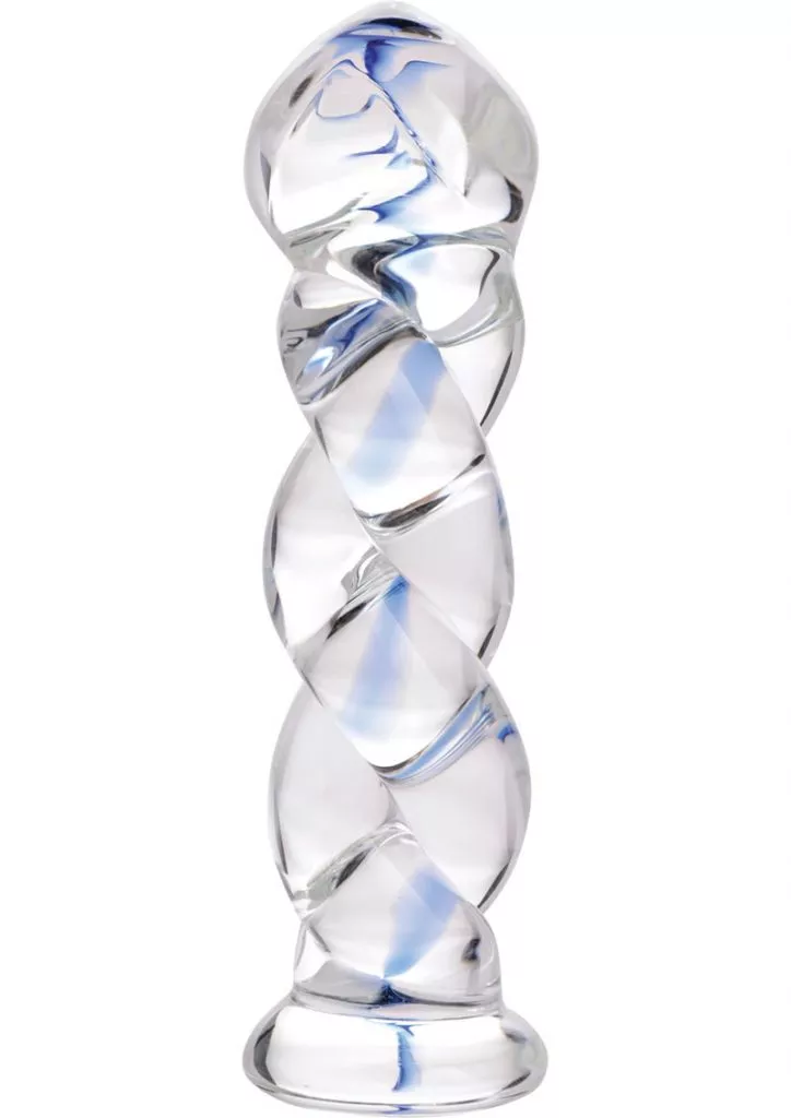 Prisms Soma Glass Twisted Dildo