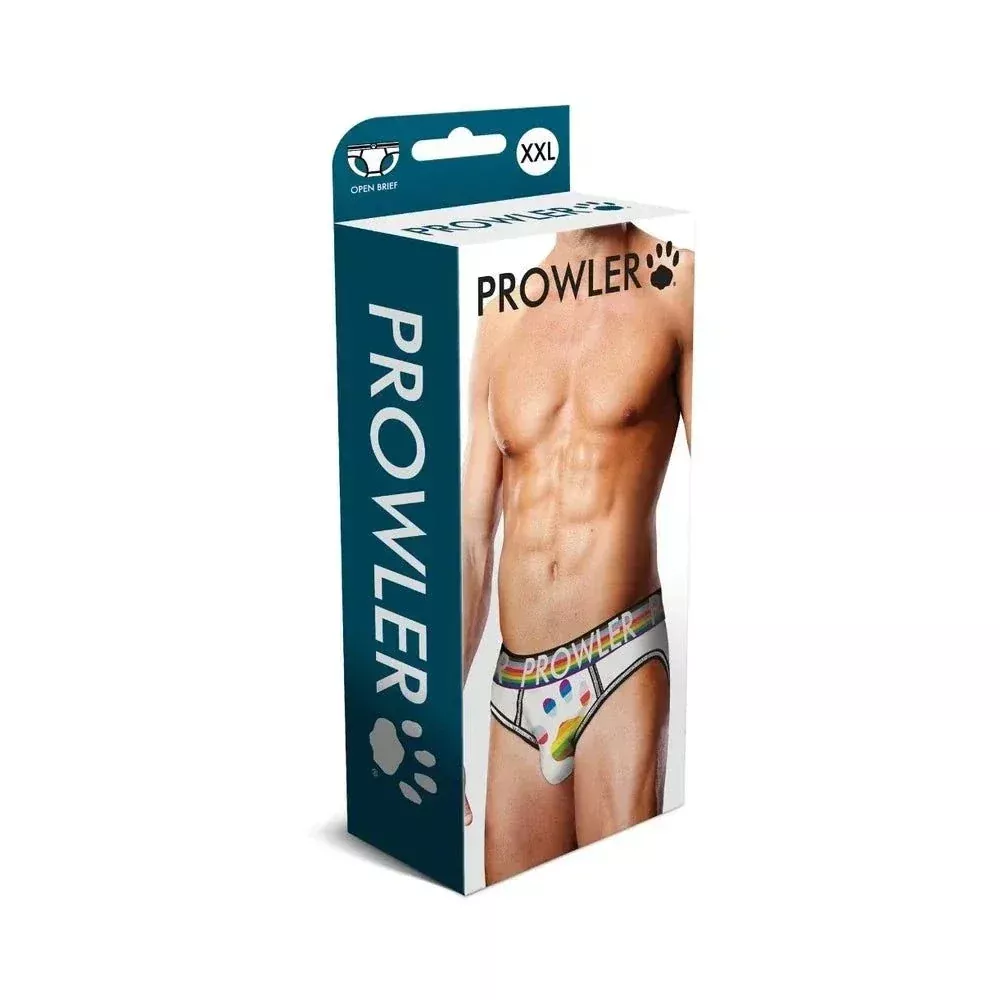 Prowler Oversized Paw Open Brief White