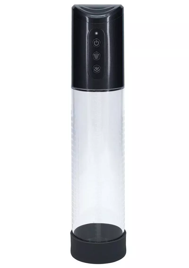 Pumped HyperPump 3 Function Automatic Rechargeable Penis Pump - Gun Metal from Cherry Pie Online