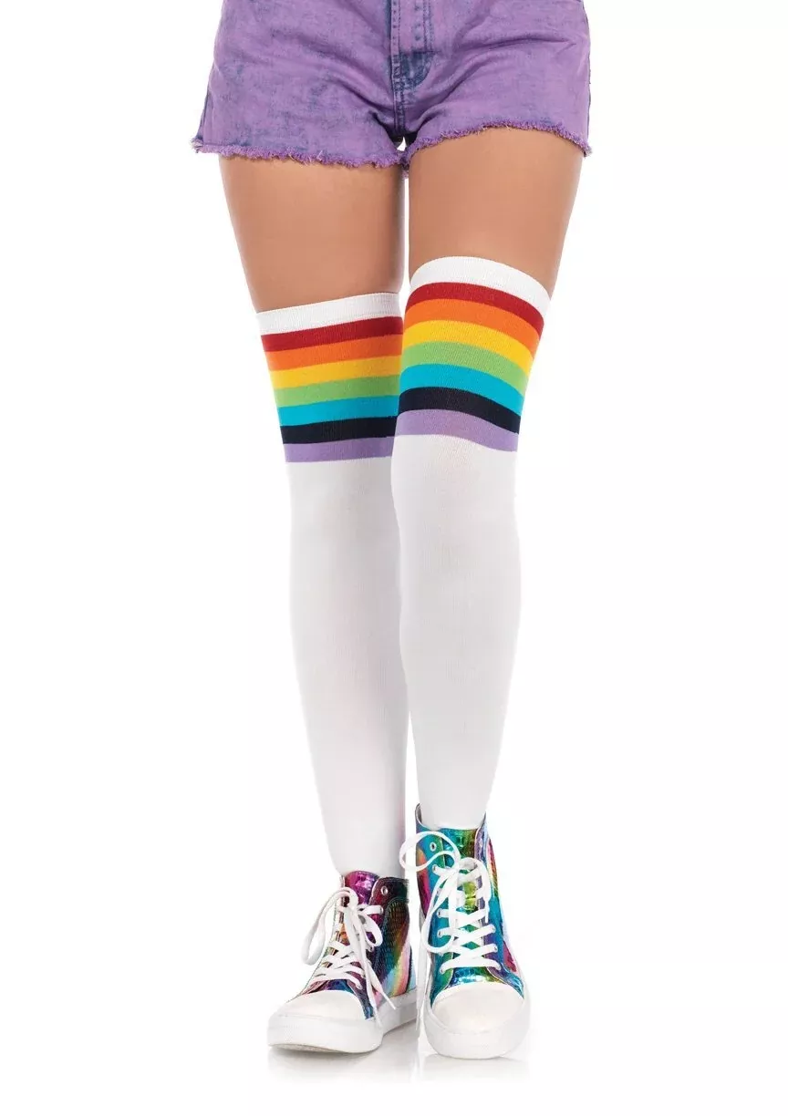 Rainbow Athletic Socks