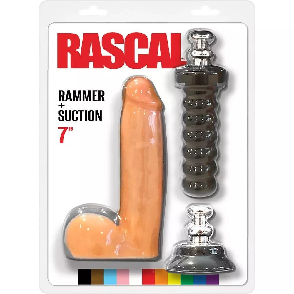 Rascal Jocks Johnny Silicone Dildo with Handle Or Suction Cup Base