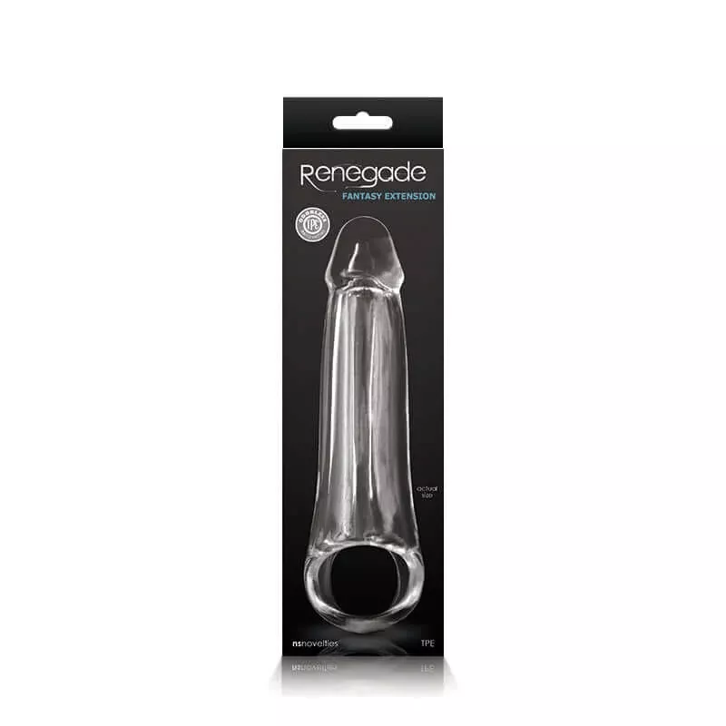 Renegade Fantasy Penis Extension Medium Clear
