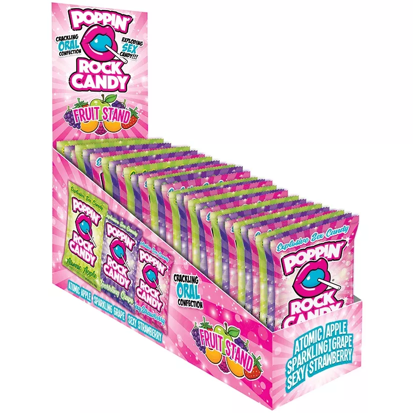 Rock Candy Popping Fruit Stand Display...