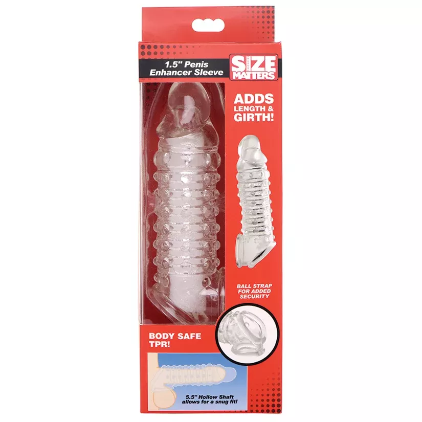Size Matters Penis Enhancer Sleeve-Cle...