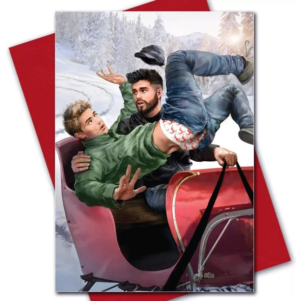 "Sleigh Boys" Gay Christmas Card — Holiday, Queer, LGBTQ