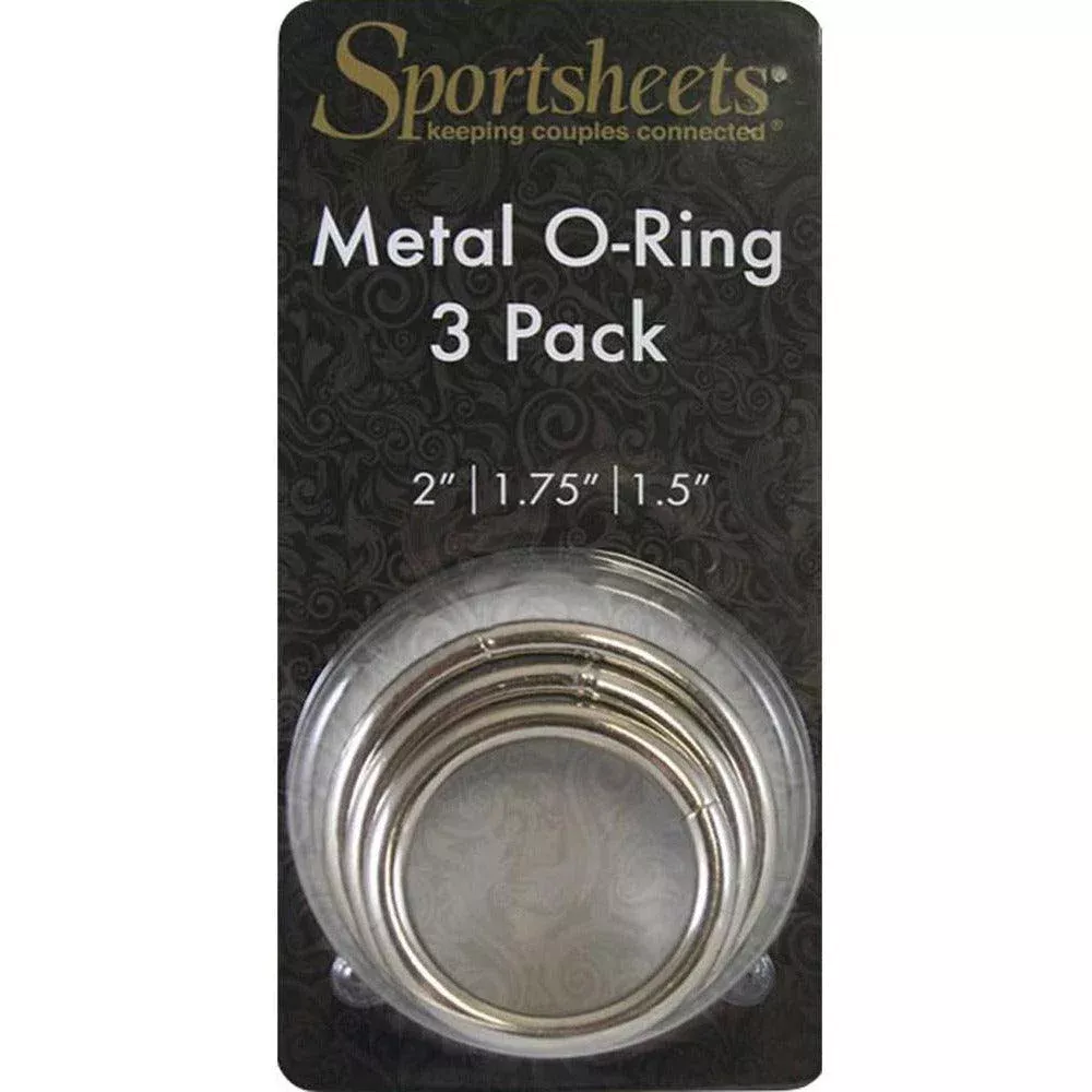 Sportsheets Seamless Metal O-ring, 3 Pack