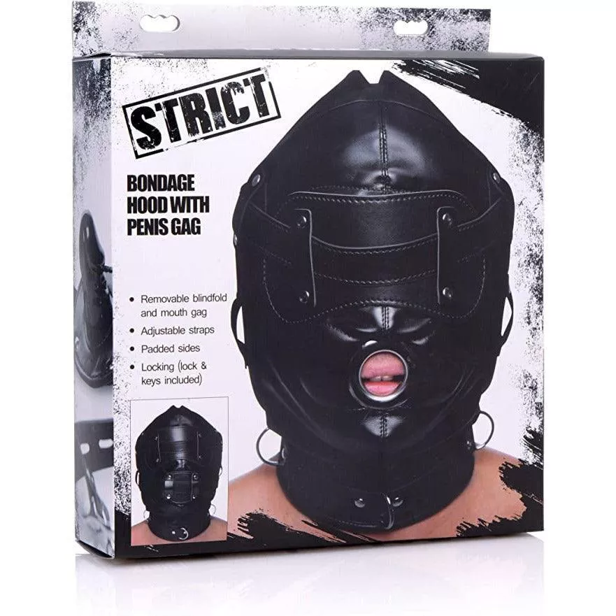 Strict - Bondage Hood with Penis Gag