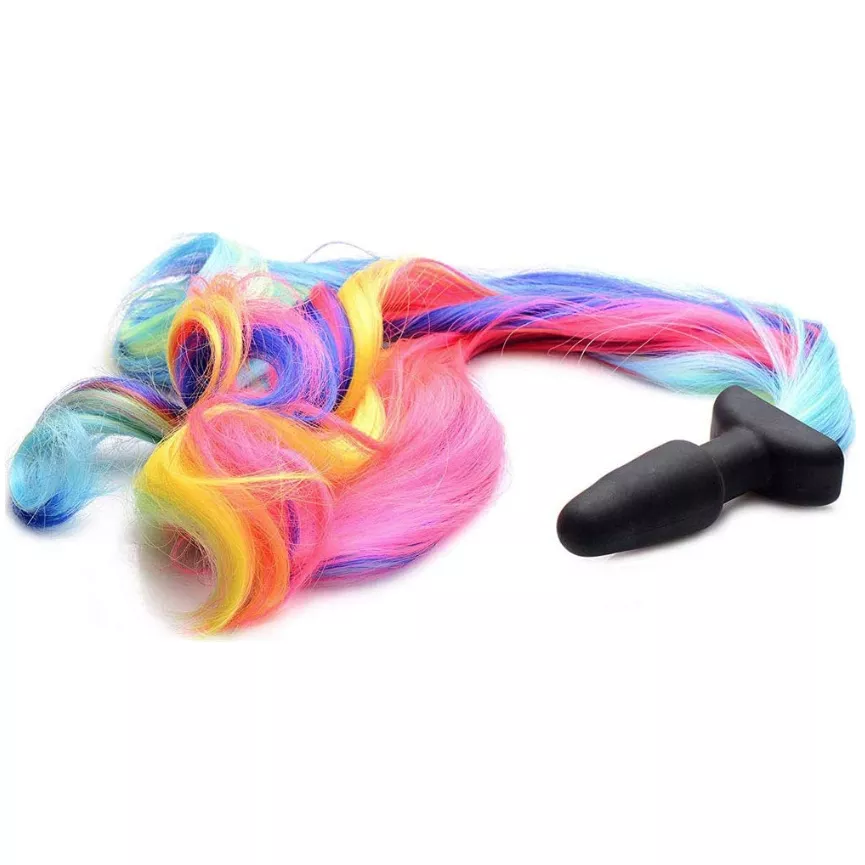 Tailz Rainbow Pony Tail Plug