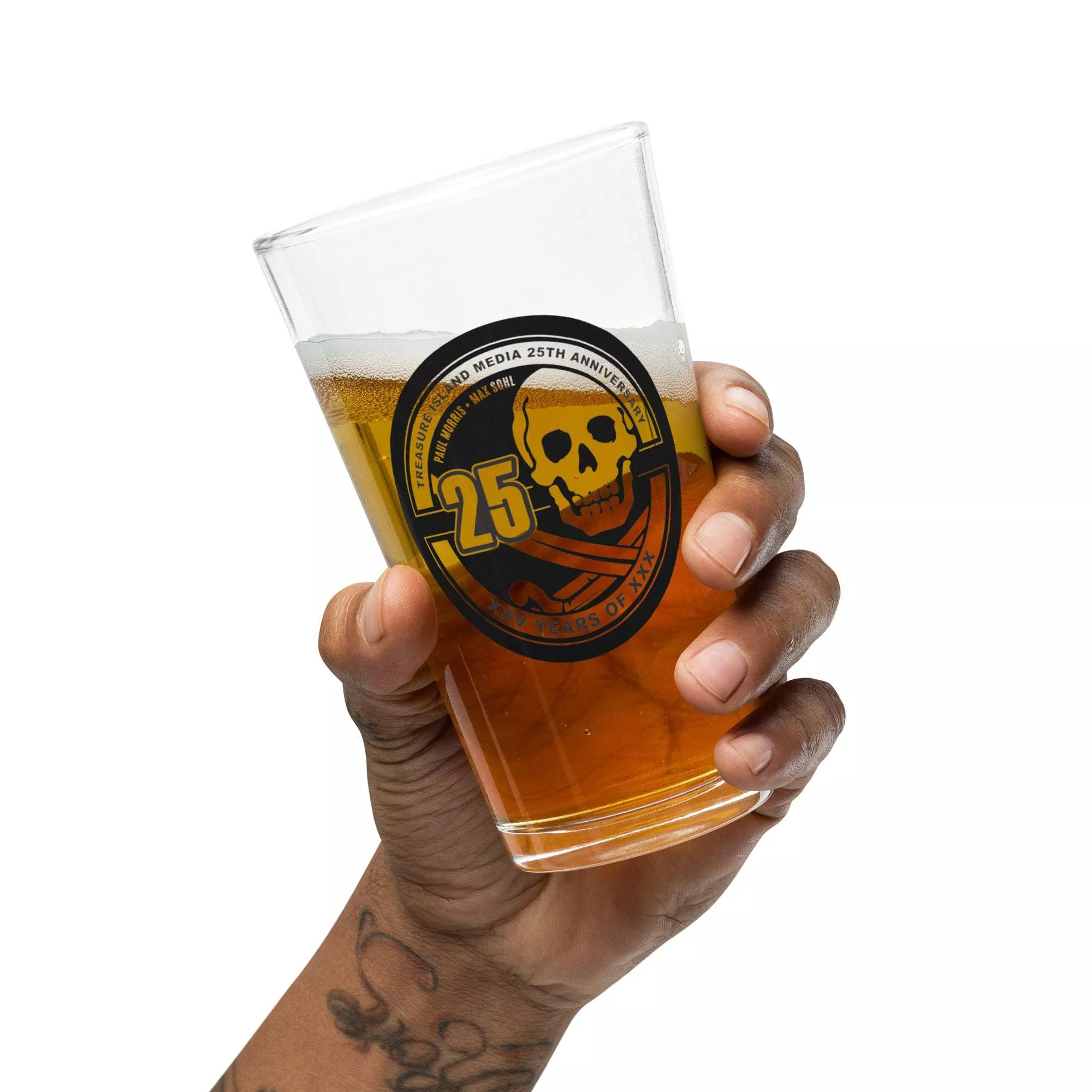TIM 25th Anniversary Pint Glass