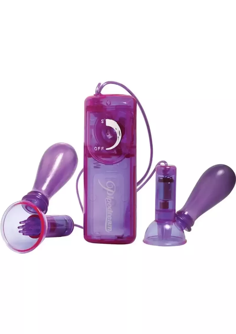 Vibrating Nipple Pumps Purple from Cherry Pie Online