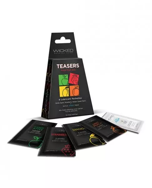 Wicked Teasers Fruit Mix Lubes - 9 Flavors