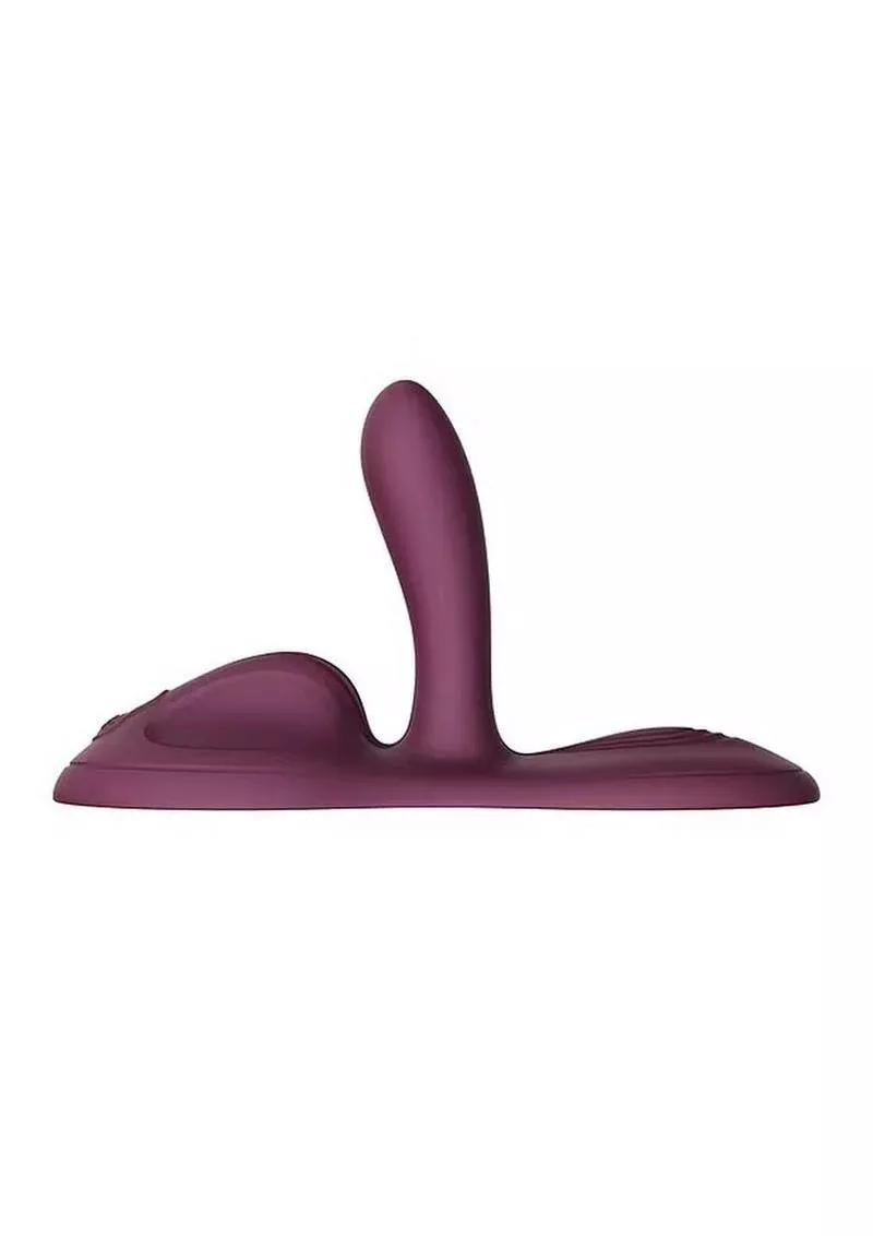 Zalo Flora Rechargeable Silicone App Compatible Smart Vibrating Pad - Purple from Cherry Pie Online