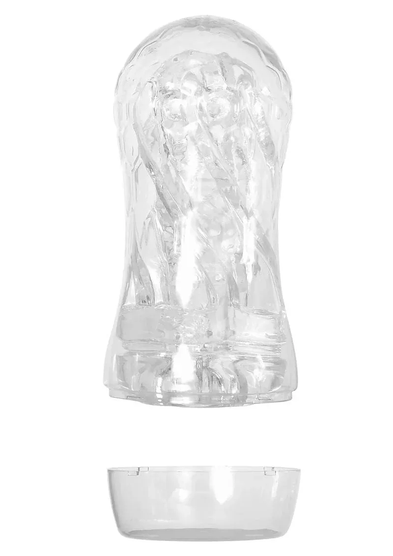 Zero Tolerance Swirl Stroker - Clear/Grey from Cherry Pie Online